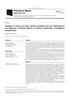 Research paper thumbnail of Analysis of some Luco-type ceramic samples from the collections of the Museum of Natural History of Verona: preliminary investigative perspectives