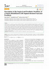 Research paper thumbnail of Description of the Surgical and Prosthetic Workflow of a Patient Rehabilitated with Implant-Retained Auricular Prosthesis