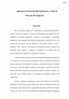 Research paper thumbnail of Indicadores de Desempenho e Valor de Mercado