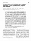 Research paper thumbnail of Increased neurotransmitter release during long-term potentiation at mossy fibre-granule cell synapses in rat cerebellum