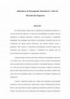 Research paper thumbnail of Indicadores de Desempenho e Valor de Mercado das Empresas