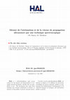 Research paper thumbnail of Mesure de l'atténuation et de la vitesse de propagation ultrasonore par une technique spectroscopique