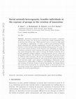 Research paper thumbnail of Social network heterogeneity benefits individuals at the expense of groups in the creation of innovation