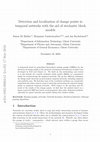 Research paper thumbnail of Detection and localization of change points in temporal networks with the aid of stochastic block models