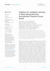 Research paper thumbnail of Evidence for metabolic diversity in Meso-Neoproterozoic stromatolites (Vazante Group, Brazil)