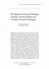 Research paper thumbnail of The Opacity of Critical Thinking’s Software: On the Problem of a Critique Through Technology