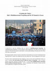 Research paper thumbnail of Crushing the Future:  Italy’s Multidimensional Forgetting and the G8 Summit in Genoa