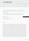 Research paper thumbnail of THE MULTIMODAL ASSESSMENT TASK: EXTENDING THE PEDAGOGICAL SHIFT IN L2 PRONUNCIATION TEACHING TO ASSESSMENT TAREA DE EVALUACIÓN MULTIMODAL: AMPLIANDO EL CAMBIO PEDAGÓGICO