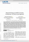 Research paper thumbnail of Network Slicing on 3GPP 5G System Architecture; An End to End Approach