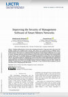 Research paper thumbnail of Improving the Security of Management Software of Smart Meters Networks