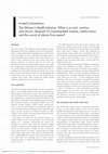 Research paper thumbnail of The Women's Health Initiative. What is on trial: nutrition and chronic disease? Or misinterpreted science, media havoc and the sound of silence from peers?