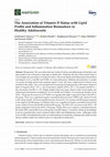 Research paper thumbnail of The Association of Vitamin D Status with Lipid Profile and Inflammation Biomarkers in Healthy Adolescents