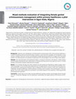 Research paper thumbnail of Mixed-methods evaluation of integrating female genital schistosomiasis management within primary healthcare: a pilot intervention in Ogun State, Nigeria