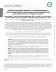 Research paper thumbnail of A quality improvement approach in co-developing a primary healthcare package for raising awareness and managing female genital schistosomiasis in Nigeria and Liberia