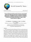 Research paper thumbnail of Socio-Cultural and Economic Factors Associated with Home Management and Treatment Seeking Behaviours of Malaria among Parents of Children Treated with Rectal Artesunate in Ogun State, South-Western Nigeria