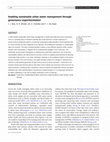 Research paper thumbnail of Enabling sustainable urban water management through governance experimentation