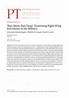 Research paper thumbnail of ‘Run Silent, Run Deep’: Examining Right-Wing Extremism in the Military