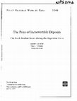 Research paper thumbnail of The Price of Inconvertible Deposits: The Stock Market Boom During the Argentine Crisis