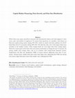 Research paper thumbnail of Capital Market Financing, Firm Growth, and Firm Size Distribution