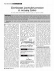 Research paper thumbnail of Soot blower lance tube corrosion in recovery boilers