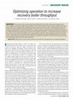 Research paper thumbnail of Optimizing operation to increase recovery boiler throughput