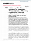 Research paper thumbnail of A community of practice approach to the management of metal resources, metalworking and hoarding in Bronze Age societies