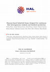 Research paper thumbnail of Enzyme-based biohybrid foams designed for continuous flow heterogeneous catalysis and biodiesel production