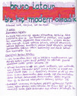 Research paper thumbnail of Notlar, Bruno Latour, "Biz Hiç Modern Olmadık".