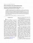 Research paper thumbnail of Effect of Pesticides on the Soil Microbial Activity