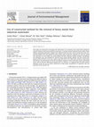 Research paper thumbnail of Use of constructed wetland for the removal of heavy metals from industrial wastewater