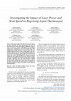 Research paper thumbnail of Investigating the Impact of Laser Power and Scan Speed on Engraving Aspen Thermowood