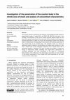 Research paper thumbnail of Investigation of the penetration of the counter-body in the nitride zone of steels and analysis of concomitant characteristics