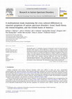 Research paper thumbnail of A multinational study examining the cross cultural differences in reported symptoms of autism spectrum disorders: Israel, South Korea, the United Kingdom, and the United States of America