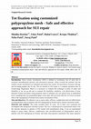 Research paper thumbnail of Tot fixation using customized polypropylene mesh-Safe and effective approach for SUI repair