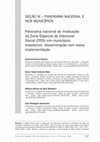 Research paper thumbnail of Panorama nacional de instituição da zona especial de interesse social (ZEIS) em municípios brasileiros: disseminação com baixa implementação