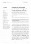 Research paper thumbnail of Editorial: Mechanisms and practices for the management of plant-soil biota interaction