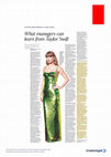 Research paper thumbnail of What managers can learn from Taylor Swift