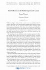 Research paper thumbnail of Some Reflections on the Muslim Experience in Canada