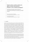 Research paper thumbnail of Regime jurídico e políticas públicas de águas no direito internacional e brasileiro: rumo a estatuto privilegiado?