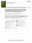 Research paper thumbnail of The contingent effects of environmental concern and ideology: institutional context and people’s willingness to pay environmental taxes