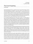 Research paper thumbnail of The Great Forgetting