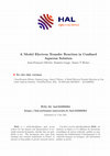 Research paper thumbnail of A Model Electron Transfer Reaction in Confined Aqueous Solution