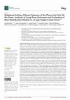 Research paper thumbnail of Malignant Solitary Fibrous Tumours of the Pleura Are Not All the Same: Analysis of Long-Term Outcomes and Evaluation of Risk Stratification Models in a Large Single-Centre Series