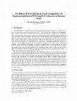 Research paper thumbnail of The Effect of Cue-specific Lexical Competitors on Hyperarticulation of VOT and F0 Contrasts in Korean Stops