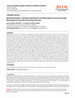 Research paper thumbnail of Developing Students' Listening Comprehension and Metacognitive Awareness through Metacognitive Process-Based Listening Instruction