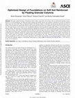 Research paper thumbnail of Optimized Design of Foundations on Soft Soil Reinforced by Floating Granular Columns