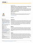 Research paper thumbnail of Aging and the relationships between long-axis systolic and early diastolic excursion, isovolumic relaxation time and left ventricular length—Implications for the interpretation of aging effects on e