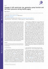 Research paper thumbnail of Changes in left ventricular size, geometry, pump function and left heart pressures during healthy aging