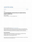 Research paper thumbnail of Annotated bibliography of postsecondary peer cooperative learning programs available online