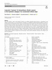 Research paper thumbnail of Long-term “memory” of extraordinary climatic seasons in the hysteretic seepage of an unsaturated infinite slope